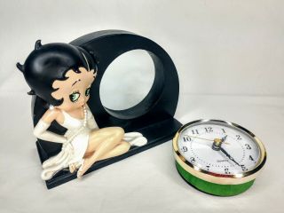 Betty Boop Collector ' s Edition Black Desk Clock - RARE & - NJ Croce Co 4