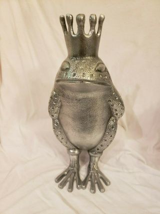 Pewter Frog King Statue