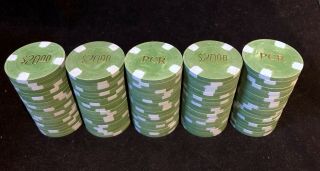 100x Placerville Card Room $20 Paulson Clay Casino Chips