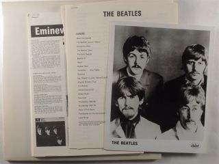 Beatles White Album Capitol 2xlp Nm White Vinyl Promo W/press Kit/poster/inserts