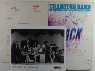 Lamont Cranston Band Moonlight On The Broken Glass Rca 12 " Vg,  Promo W/press Kit