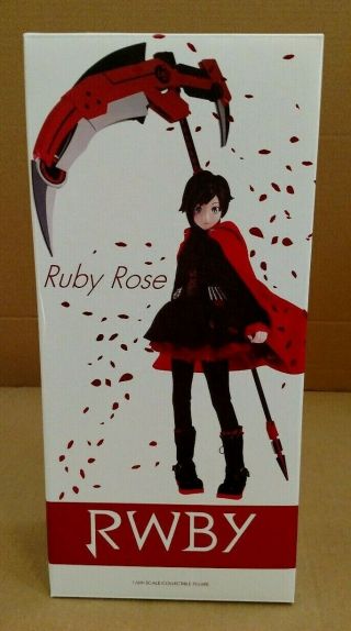 Official Rwby Limited Edition Ruby Rose Figure By Threezero,  Complete