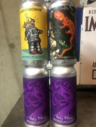 Treehouse “4 Collectible Cans” 2 Very Hazy,  Juice Machine,  Curiosity 71