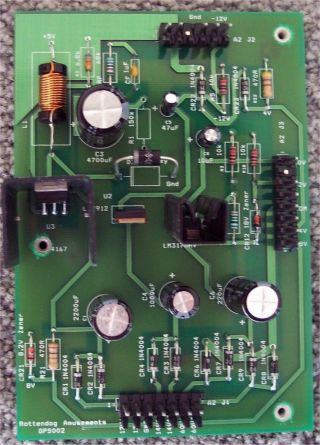 Gps002 Power Supply Board For Gottlieb System 1/one Pinball Machines