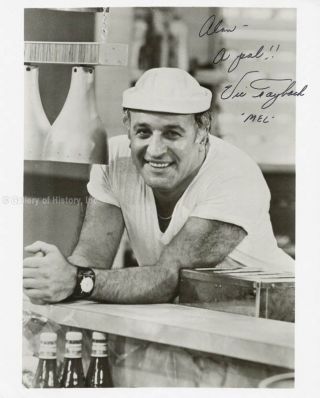 Vic Tayback - Inscribed Photograph Signed