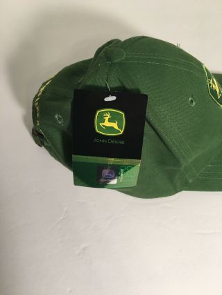 John Deere Green Brushed Twill Cap Hat “Nothing Runs Like A Deere” NWT 3