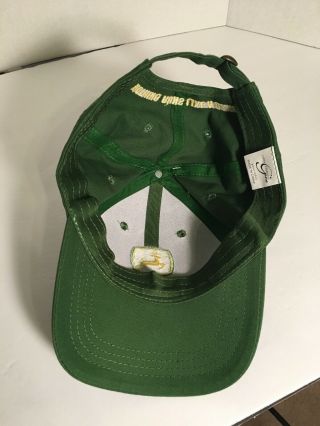 John Deere Green Brushed Twill Cap Hat “Nothing Runs Like A Deere” NWT 4