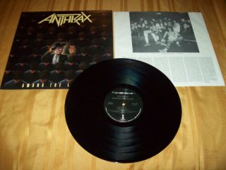 Anthrax Among The Living Lp 1st Press 90584 - 1 Megaforce Island Records 1987