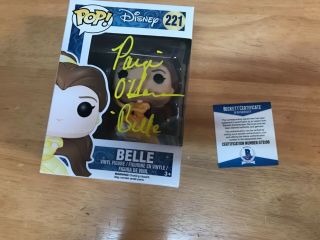 Paige O’hara Signed Disney Princess Belle Funko Pop Beckett Certificate