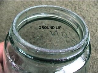 Very EARLY 1858 Mason ' s Patent Consolidated Fruit Jar Co.  Ground Lip Quart CFJCo 6