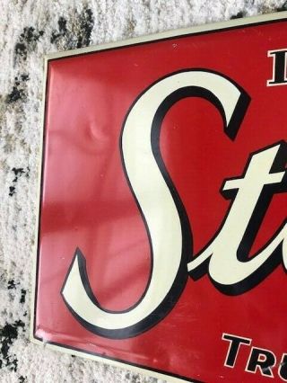 STERLING BEER TOC Tin Over Cardboard Brewery Sign,  Evansville IN Indiana 1950 ' s 5