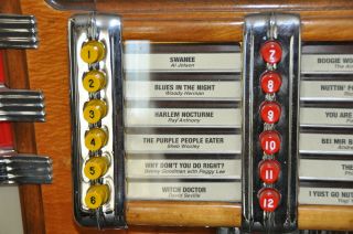 Wurlitzer 1015 Or 950 Jukebox Push Buttons