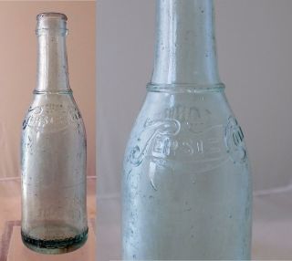 Old Straight Sided Pepsi Cola Soda Bottle Greenville Nc 1917 Ayers Gre4