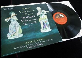 Bach / Mozart: Violin Concertos - Gioconda De Vito Hmv Alp 1856 Ed1 Lp