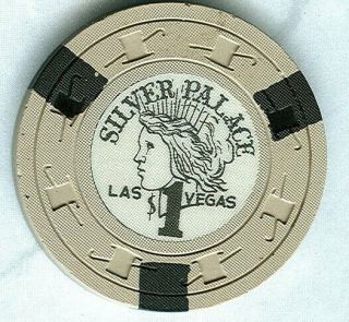 Silver Palace Casino (las Vegas) $1 Chip (n2167) (su) (tcr Rated M - Reserve)