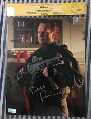 Bill Paxton Signed Autograph Photo 8x10 Cgc Signature Series Marvel Of Shield