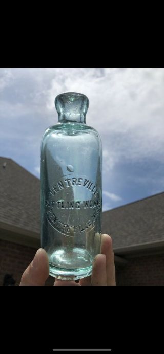 Centreville Mississippi Hutch Soda Bottle,  Hutchinson Bottling