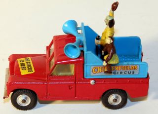 Dte Corgi Toys 487 Chipperfields Circus Land Rover Parade Land Rover W/monkey
