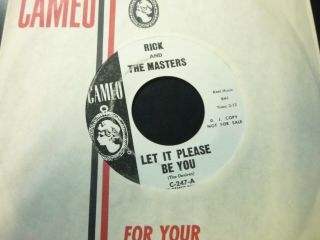 Rick & The Masters - Let It Please Be You/ I Don 