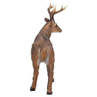 Four Point Buck Sculpture Realistic Large Scale Deer Statue Wildlife Yard 7