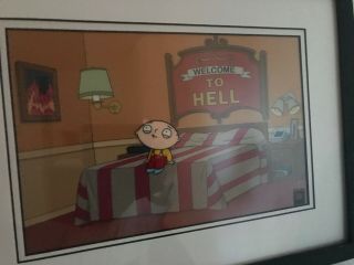 Family Guy Cel Stewie In Hell Ending Listing On Sunday