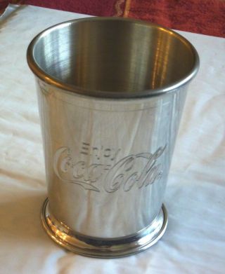 Rare Collector Coca Cola 12 Oz Pewter Julep Cup By Woodbury Pewterers