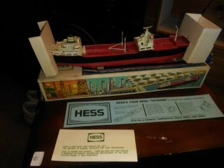 1966 HESS VOYAGER TANKER SHIP w/Original Box & Instructions 9