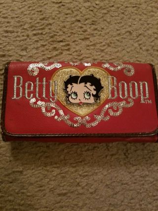 Betty Boop Red Wallet