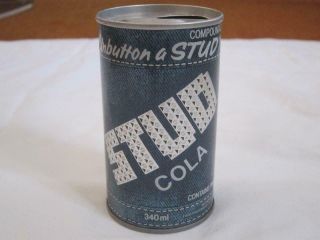 Vintage Soda Can Stud Cola Hamilton Zealand