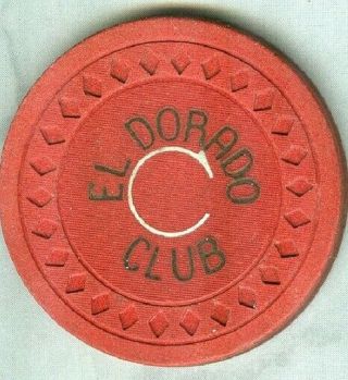 El Dorado Club Casino (las Vegas) $5 Chip (avg) (n0762) (tcr 19 Rated O - Reserve