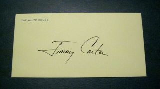 President Jimmy Carter Boldly Signed Official White House Envelope With