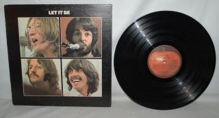 The Beatles Let It Be Apple Records Ar34001 Vinyl Lp Album R2