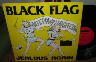 Black Flag Jealous Again Vg,  /vg Vinyl Ep Album Sst Hardcore Ron Reyes