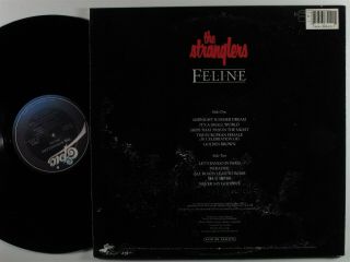 STRANGLERS Feline EPIC LP NM promo w/ press kit 3