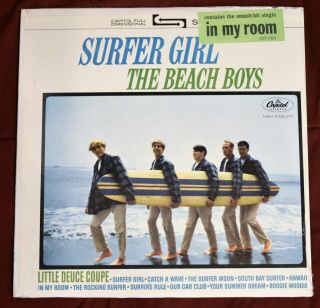 The Beach Boys Surfer Girl 1963 Factory Lp With Hype Sticker