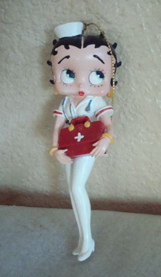 Betty Boop Nurse Figurine Ornament 2007 Kfs Fs Hearst 4 " Lg