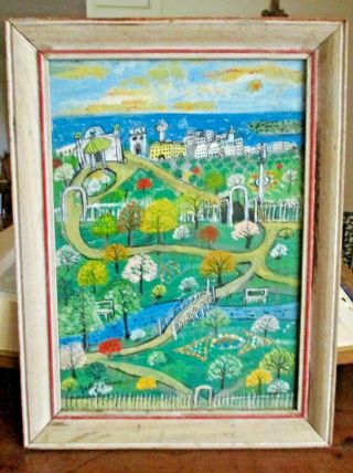 Zelig Tepper (1878 - 1973) Signed & Dated Oil Painting Russian Jewish Folk Art
