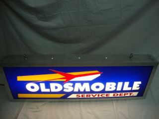Oldsmobile Service Department Lighted Sign