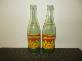 2 1936 Royal Crown Cola Rc Bottles Nehi Bottling Co Belleville Ill