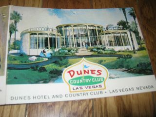Golf Score Card Vintage Dunes Country Club Las Vegas Nevada