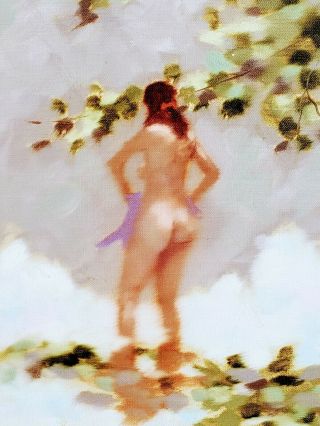Nude Woman Standing oil painting Listed Anthony Michael Autorino 1937 - 2017 7