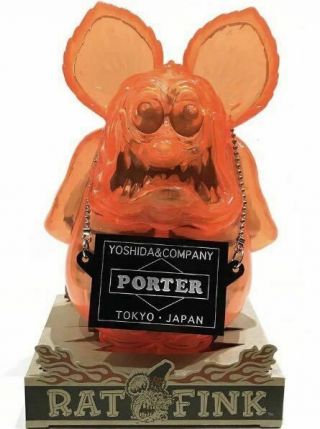 Rat Fink X - Ray Orange Porter Secretbase Orange Clear Yoshida Soft Vinyl Figure