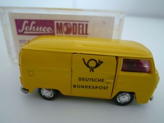 Vintage Schuco 1:66 317 910 Volkswagen T2 Kleinbus Bundespost Issued 1970s Vgc