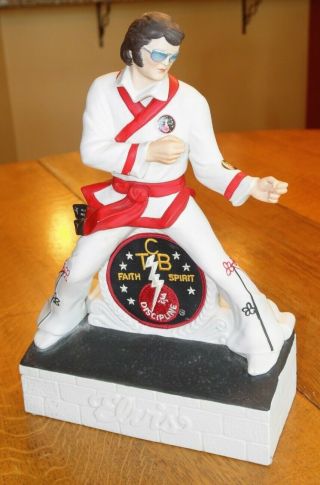 Vintage Elvis Karate " Taking Care Of Business " Mccormick Decanter Large