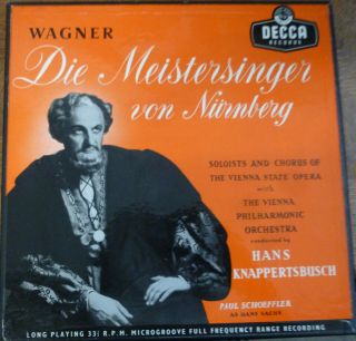 Wagner Die Meistersinger Von Nurnberg - Knappertsbusch / Decca Lxt 2659 - 64