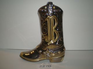 1994 Jim Beam Iajbbsc 24th Convention At Dallas Cowboy Boot Decanter -