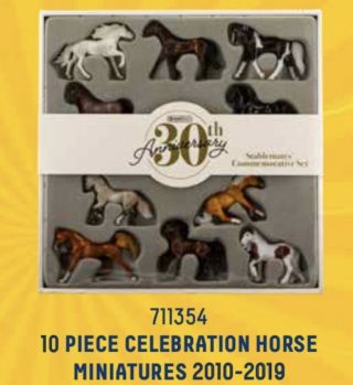 Breyefest 2019 Celebration Horse Miniatures Commemorative Set 2010 - 2019