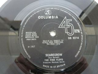THE PINK FLOYD See Emily Play/Scarecrow UK Columbia 45rpm 1967 UK Psych SYD 6