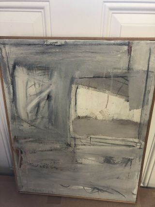 Budd Hopkins Abstract Oil On Canvas