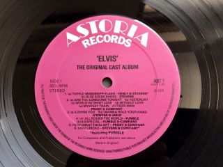 SHAKIN’ STEVENS P j PROBY ELVIS CAST LP In RARE CUSTOM LOGO SLEEVE Presley 1978 6